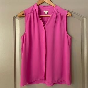 J crew hoping sleeveless top blouse she'll size 10